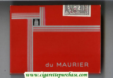 Du Mauier 25s cigarettes wide flat hard box